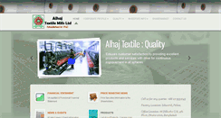 Desktop Screenshot of alhajtextilemills.com