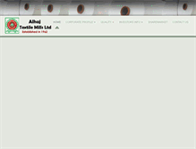 Tablet Screenshot of alhajtextilemills.com
